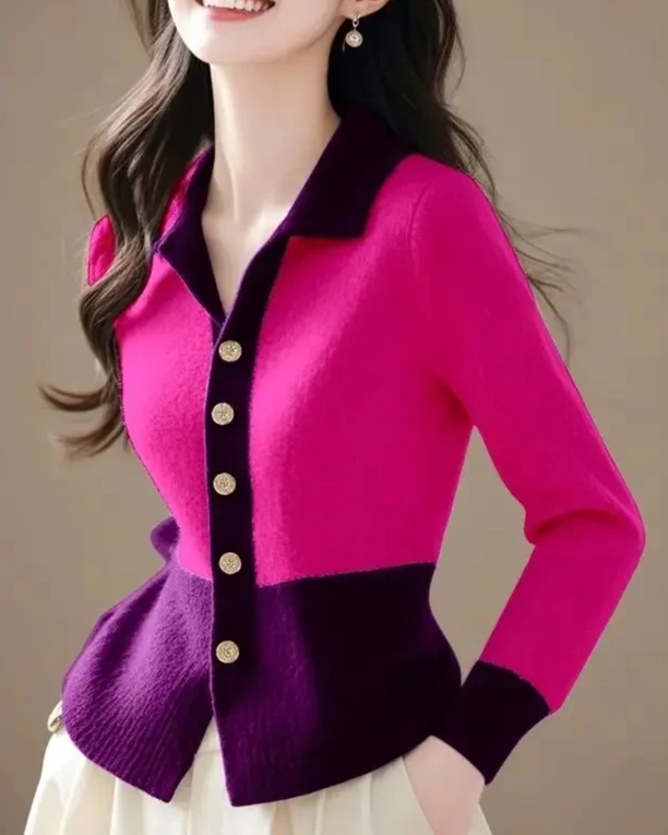 Caress Contrast Cardigan
