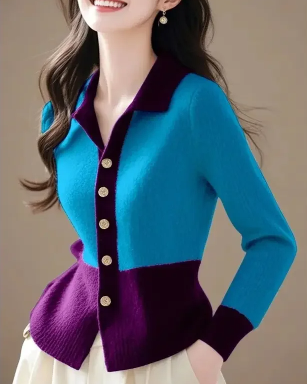 Caress Contrast Cardigan