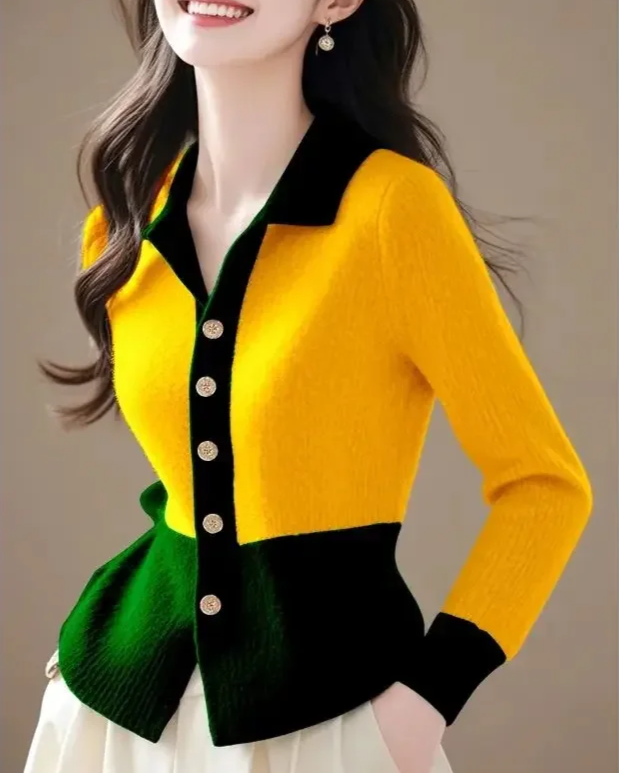 Caress Contrast Cardigan