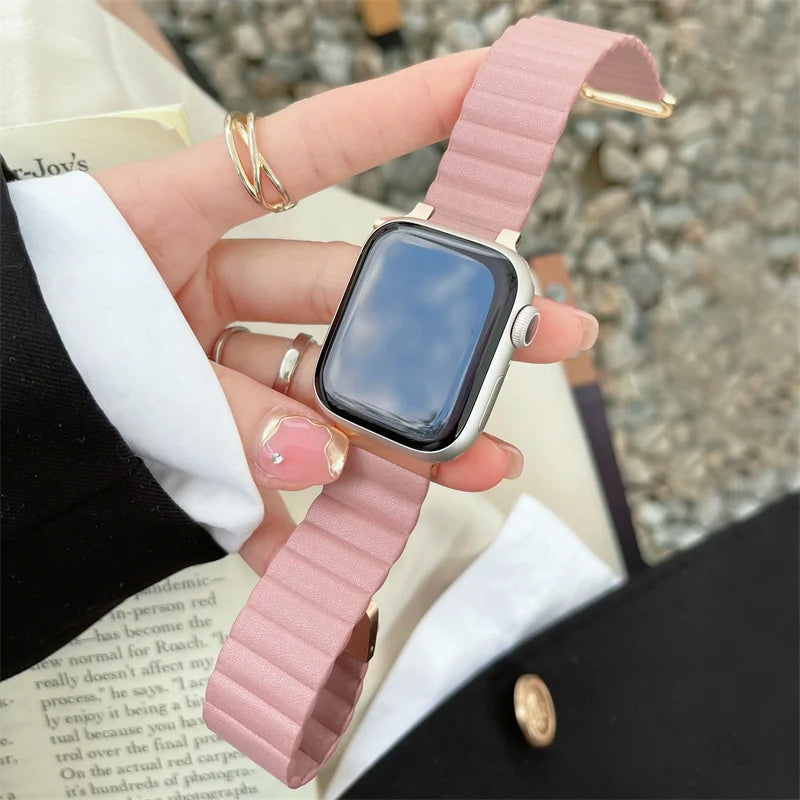 Blush Ridged Apple Watch Band