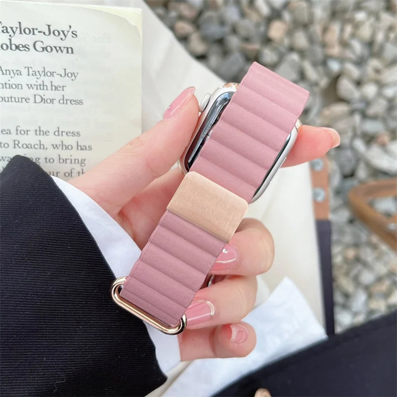Blush Ridged Apple Watch Band