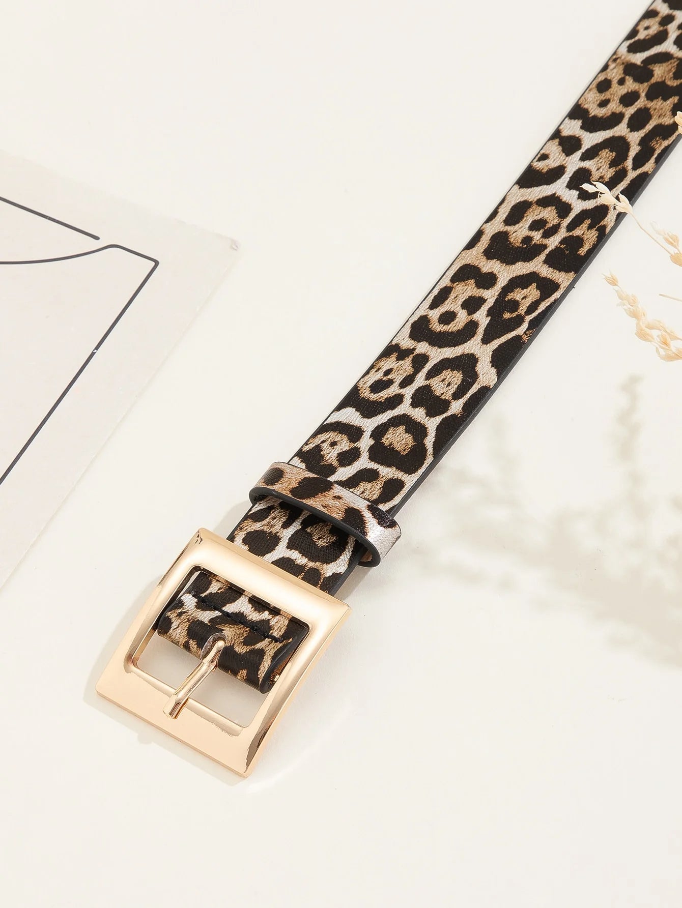 Leona Leopard Print Belt