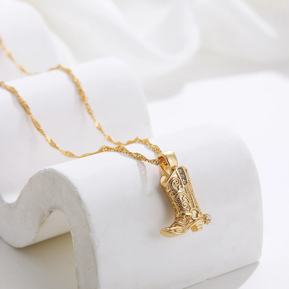 Legacy Cowgirl Boot Necklace