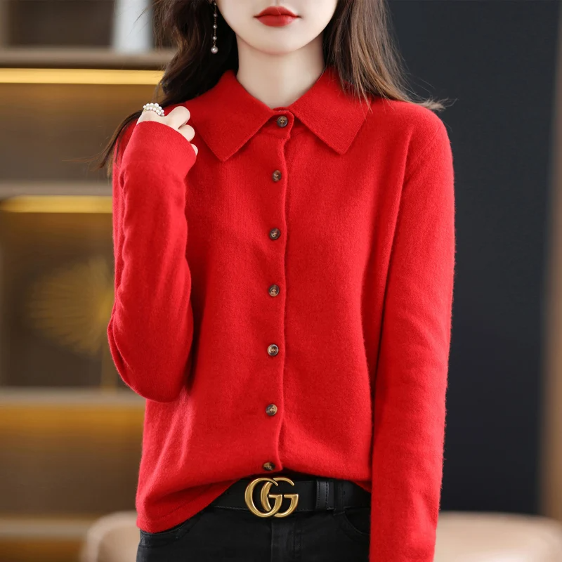 Grace Soft Knit Button-Up