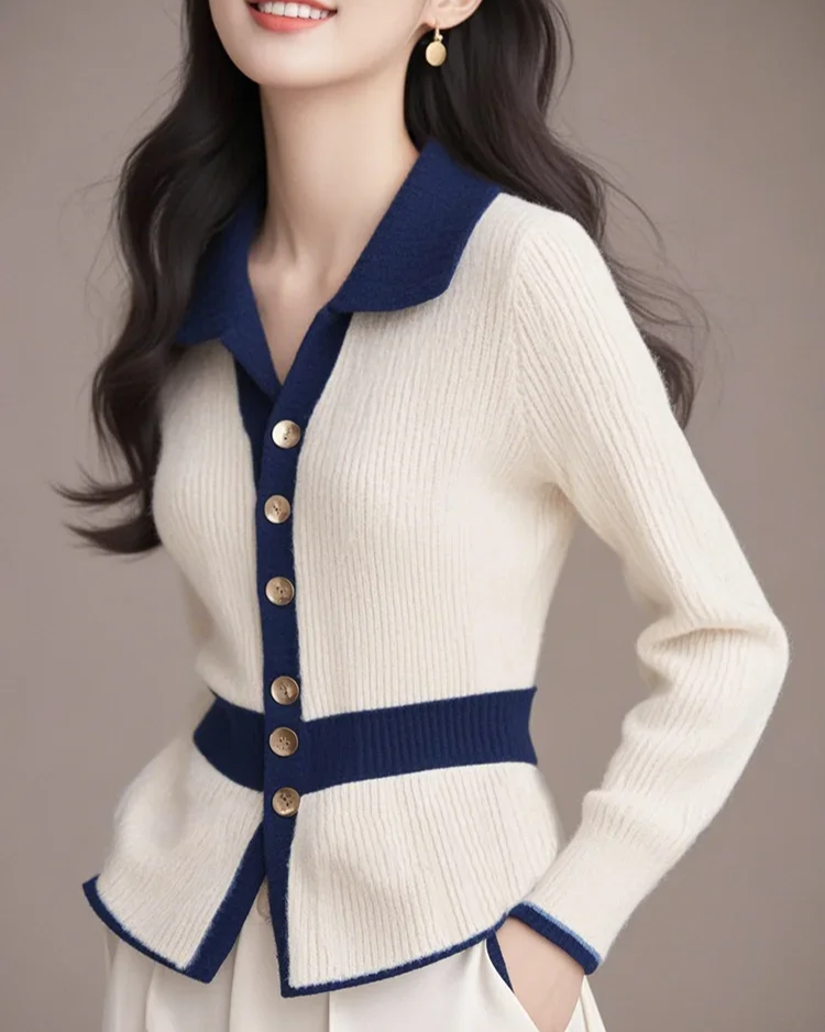 Caress Contrast Cardigan