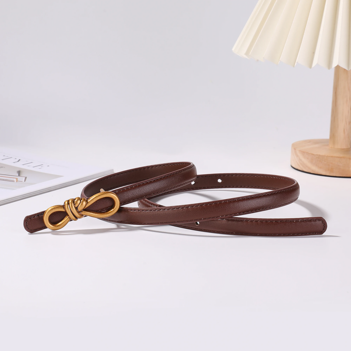 Belladonna Leather Knot Belt