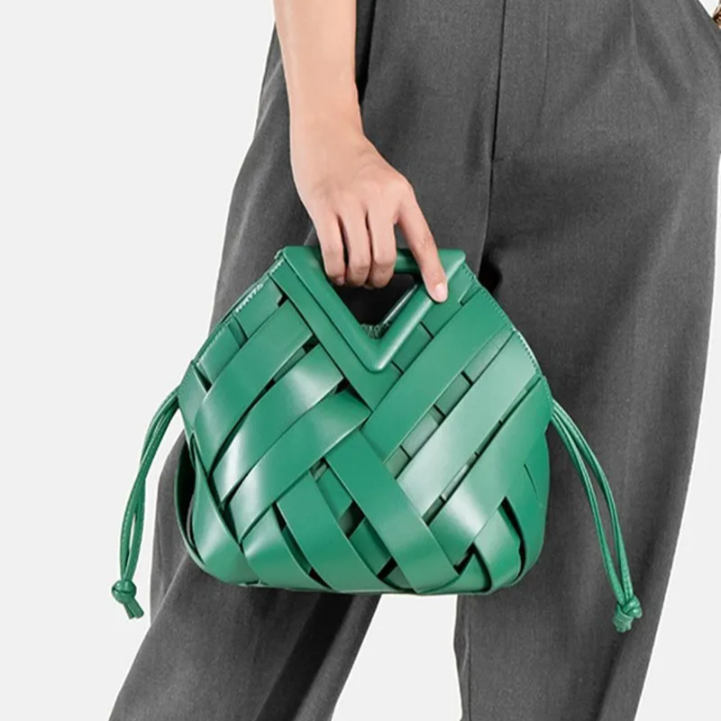 Aeris Woven Bucket Bag