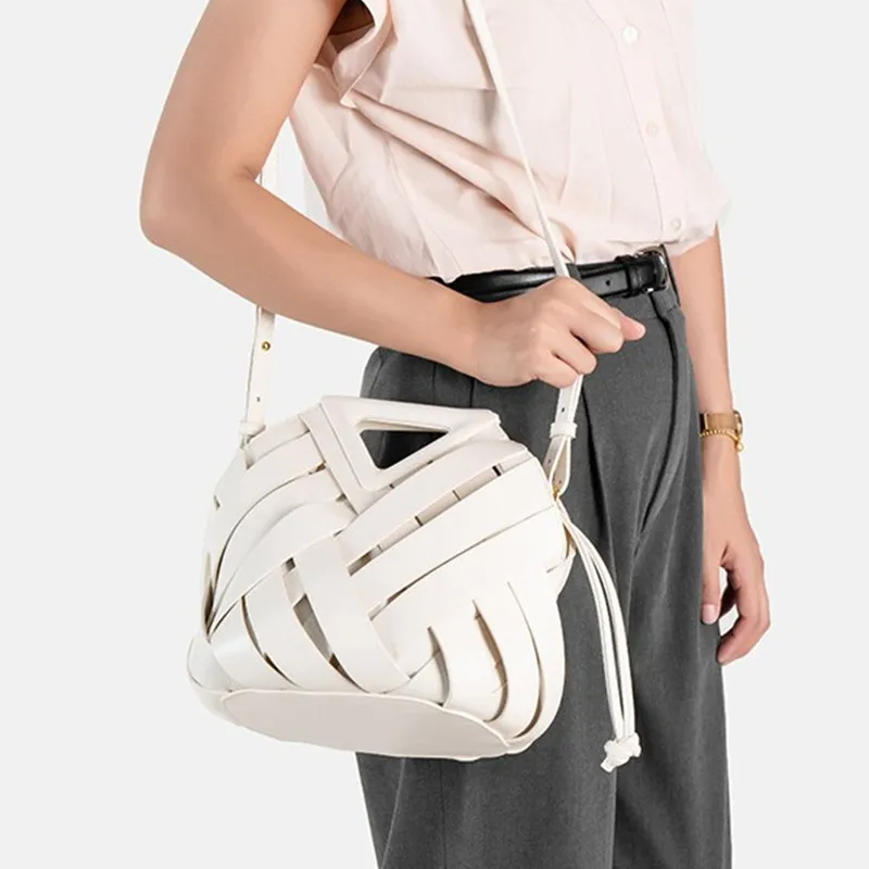 Aeris Woven Bucket Bag