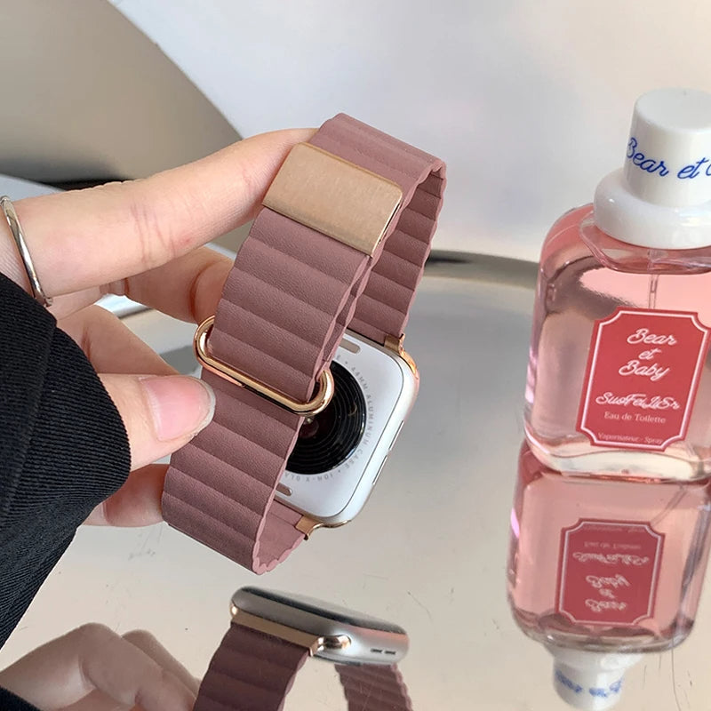 Blush Ridged Apple Watch Band