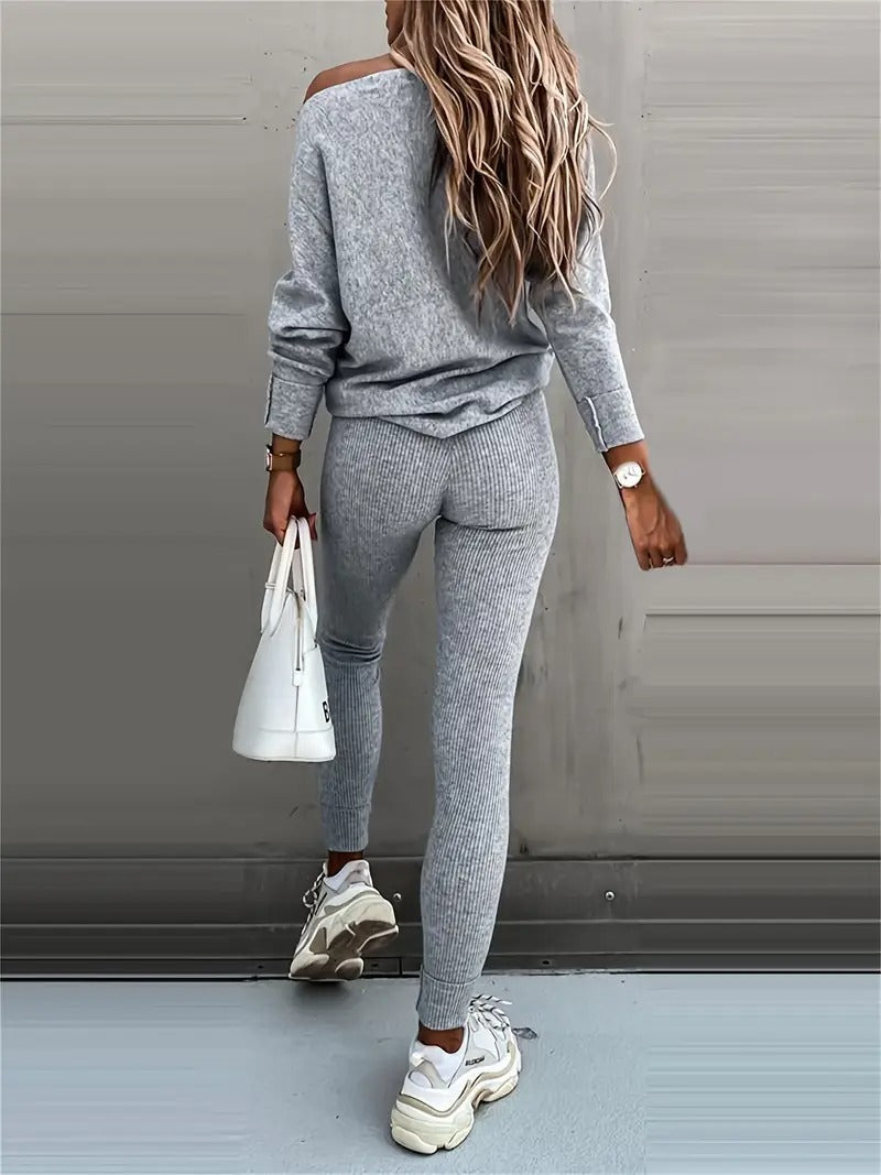 Belaire Ribbed Knit Set