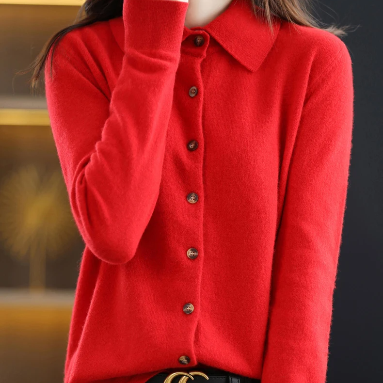Grace Soft Knit Button-Up