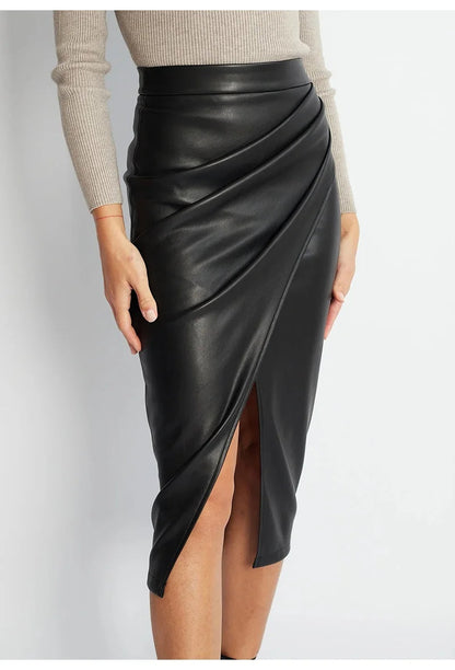 Cécile Sculpted Wrap Skirt
