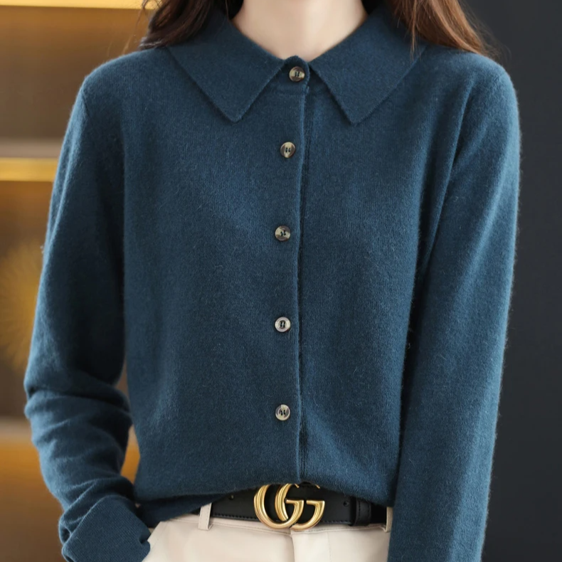 Grace Soft Knit Button-Up