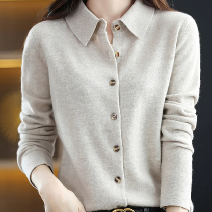 Grace Soft Knit Button-Up