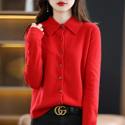 Grace Soft Knit Button-Up