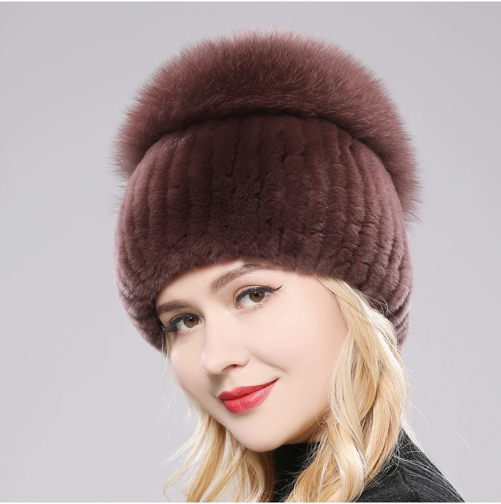 Giovanna Fox Fur Beanie