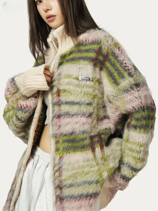 Artemis Fuzzy Knit Cardigan