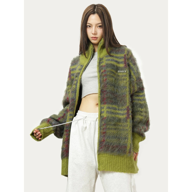 Artemis Fuzzy Knit Cardigan