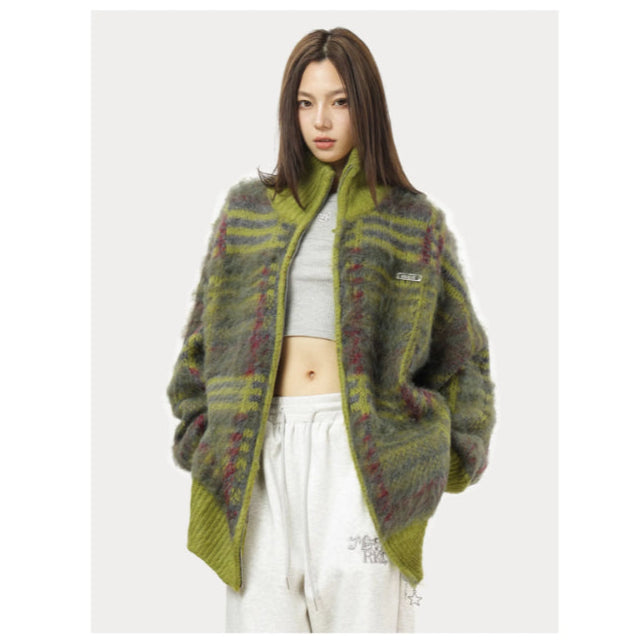 Artemis Fuzzy Knit Cardigan