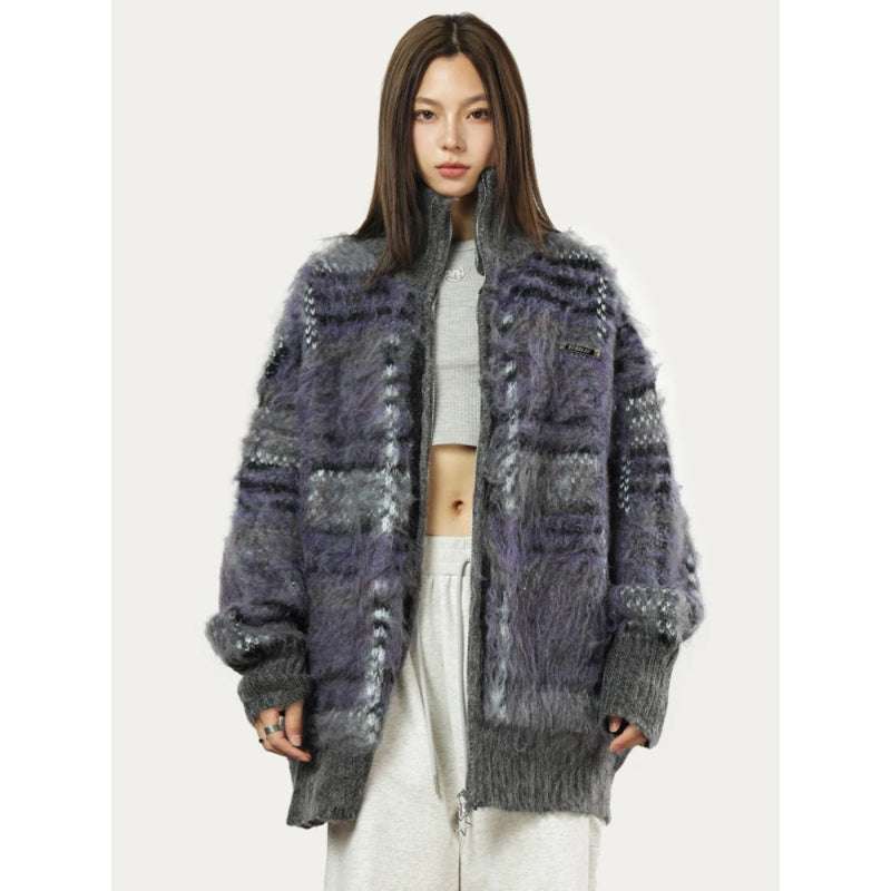 Artemis Fuzzy Knit Cardigan
