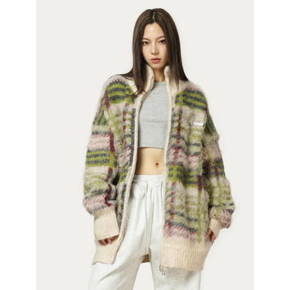 Artemis Fuzzy Knit Cardigan